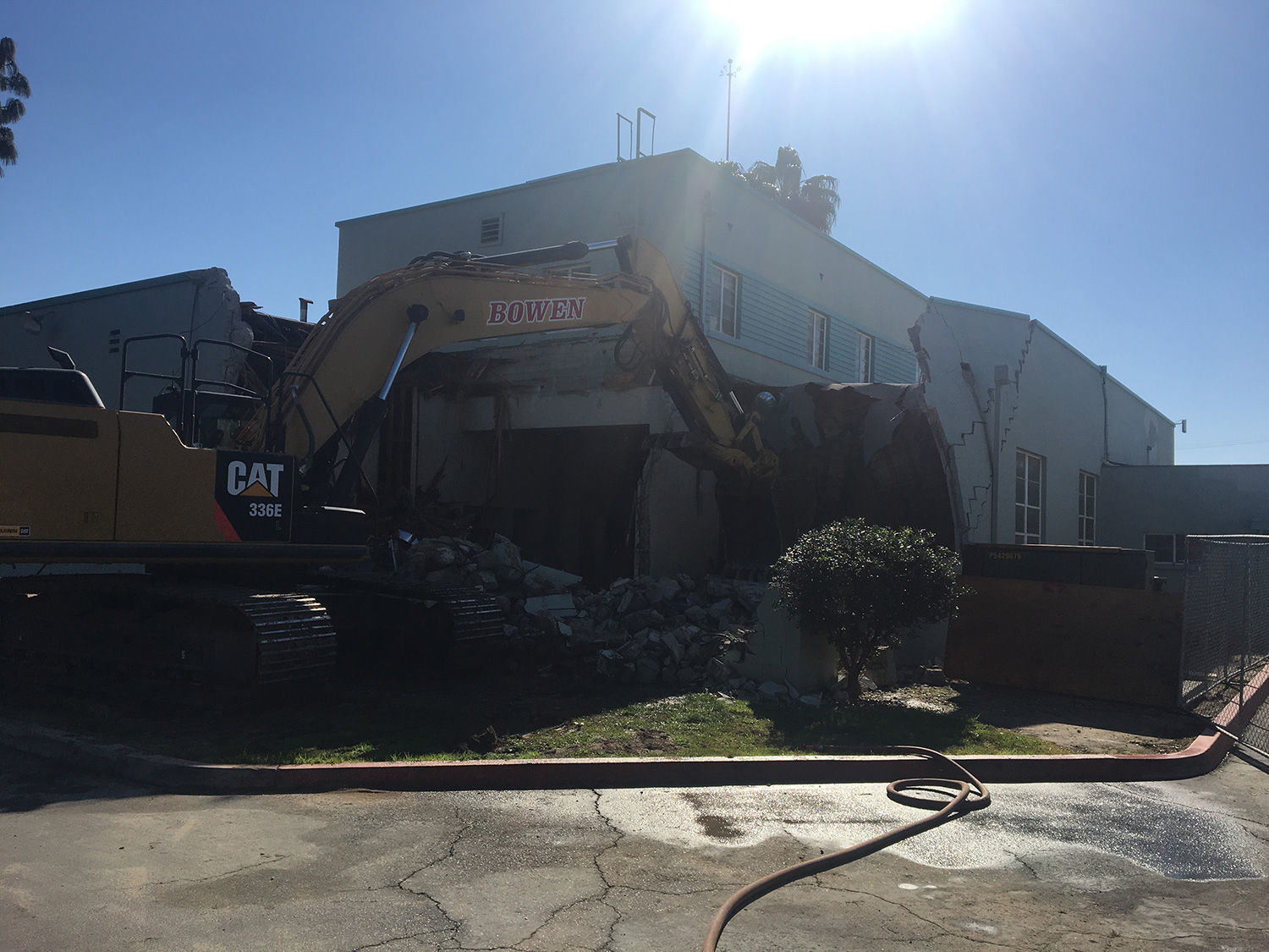 Old fire station demolition